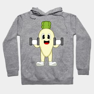 Radish Bodybuilding Dumbbell Hoodie